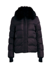 Dawn Levy Women's Vera Down Shearling Jacket In Black