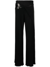 TOM FORD TOM FORD WIDE LEG TROUSERS WITH CUT-OUT DETAIL