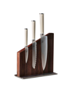 Material The Knives And Stand In Walnut Cool Neutral