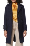 ANDREW MARC REGINE PRESSED BOUCLÉ WOOL BLEND COAT