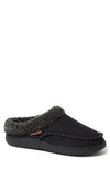 Dearfoams Marshall Faux Shearling Slipper In Black