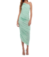 NORMA KAMALI DIANA GOWN IN SEAFOAM