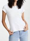 Re/done X Hanes Modern Cotton 1960s Slim Tee In White