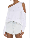 MICHAEL LAUREN VENTURA PULLOVER IN WHITE