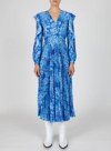 Derek Lam 10 Crosby Chrishelle Printed V-neck Ruffle Midi Dress In Multi