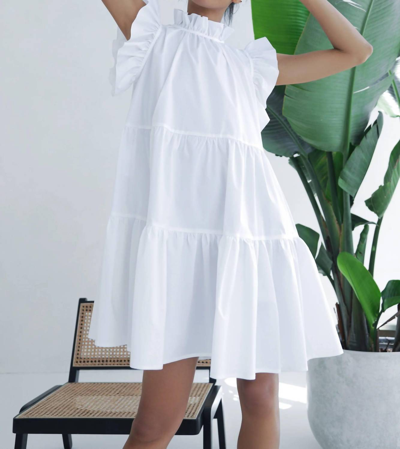 Monica Nera Luna Dress In White