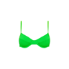 Kulani Kinis Ditzy Ribbed Underwire Bikini Top In Peppermint-green In Green