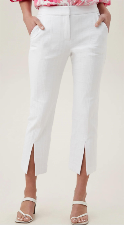 Trina Turk Women's North Beach Cropped Pants In White
