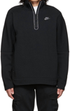 Nike Black Sportswear Half-zip Sweatshirt In Black
