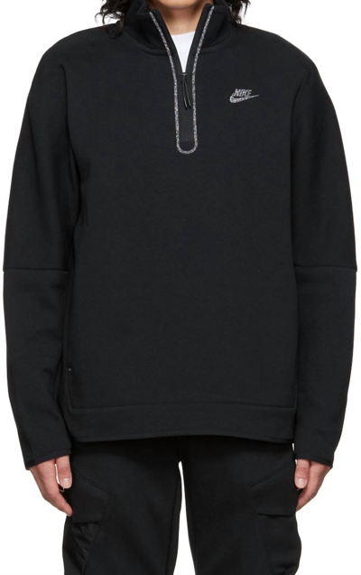 NIKE MEN SPORTSWEAR HALF-ZIP SWEATSHIRT ACTIVEWEAR IN BLACK