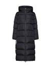 Moncler Bellevalia Quilted Shell Down Coat In Nero
