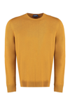 Drumohr Wool Crew Neck Pullover In Camel