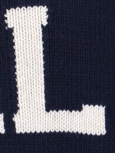 Ralph Lauren Logo Sweater In Blue
