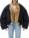 Y/PROJECT DOUBLE COLLAR FUR PUFFER