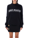Balmain Logo Pullover Women In Nero