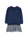 Polo Ralph Lauren Cotton Sweater Dress In Blu