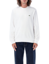 Lacoste Men's Logo-tape Crewneck Sweatshirt In White
