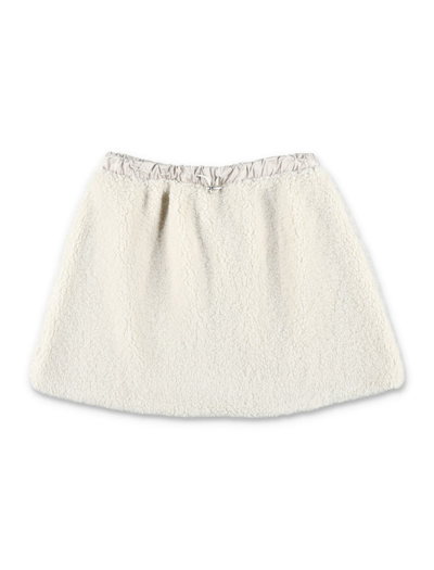 Il Gufo Kids' Skirt Teddy In White