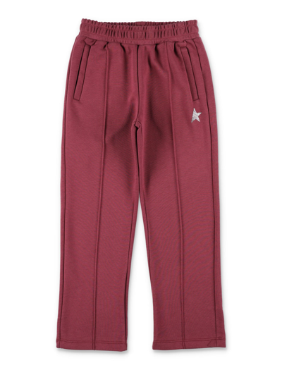 Golden Goose Kids' Pants Fleece In Windsor Wine