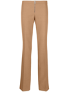 Stella Mccartney Zip-up Slim-fit Trousers In Brown