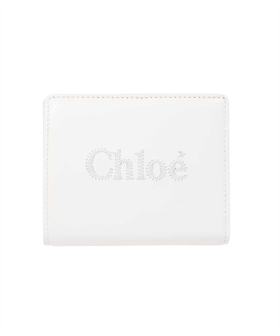 Chloé Sense Wallet In White