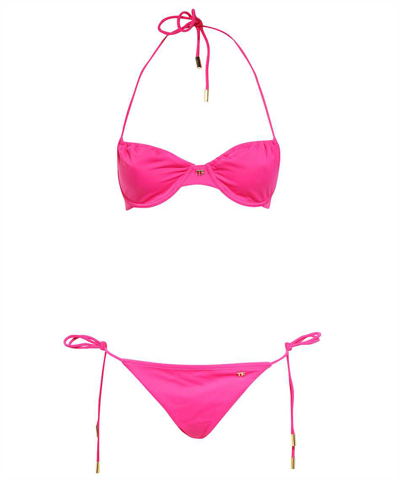 Tom Ford Glossy Jersey Swimsuit In Pink