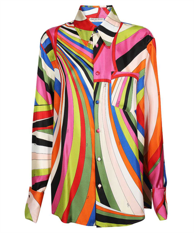 Emilio Pucci Twill Shirt In Multicolor