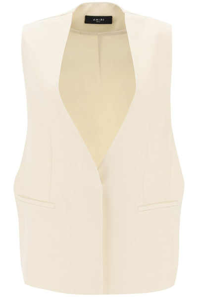 Amiri Oversized Waistcoat In White