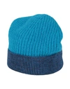 Pinko Woman Hat Azure Size Onesize Polyamide, Mohair Wool, Alpaca Wool In Blue