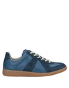 MAISON MARGIELA MAISON MARGIELA MAN SNEAKERS BLUE SIZE 8 SOFT LEATHER