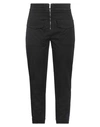 Dondup Woman Pants Midnight Blue Size 27 Cotton, Lyocell, Elastane In Black