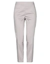 Seventy Sergio Tegon Woman Pants Light Grey Size 6 Cotton, Elastane