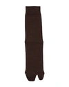 Maison Margiela Woman Socks & Hosiery Dark Brown Size L Wool, Polyamide