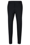 Hugo Boss Regular-fit Regular-rise Trousers With Tapered Leg In Dark Blue