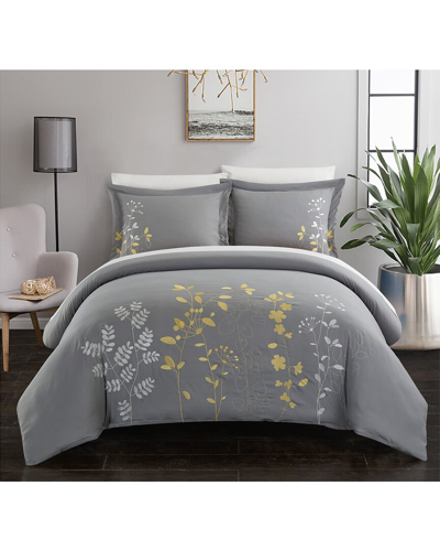 Chic Home Kathy Duvet Cover Set In Yellow