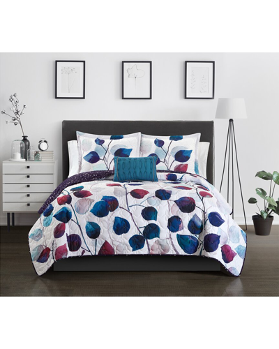 Chic Home Semnai 4pc Reversible Quilt Set In Multi