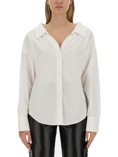 Moschino Jeans V-neck Shirt In White
