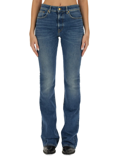 Golden Goose Distressed-effect Denim Jeans In Blue