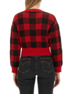 Moschino V-neck Sweater In Red