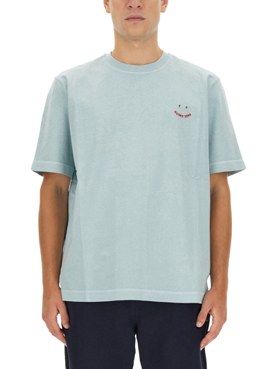 Ps By Paul Smith Logo Print T-shirt In Blue