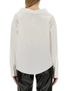 Moschino V-neck Shirt In White
