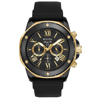 Bulova Men's Chronograph Marine Star Black Silicone Strap Watch 44mm 98b278 In Black