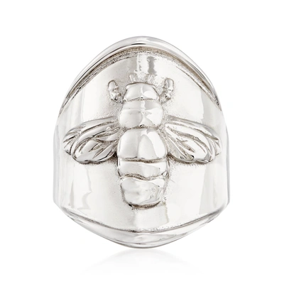 Ross-simons Italian Sterling Silver Bee Ring In White