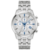 Bulova Men's Chronograph Classic Sutton Stainless Steel Bracelet Watch 41mm In Silver