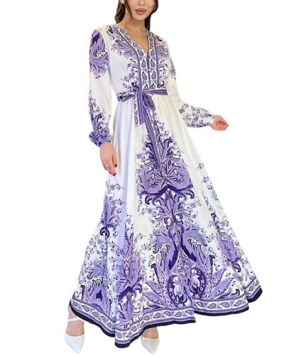 Wellway Maxi Dress In Blue