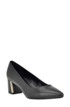 Calvin Klein Natalia Pointed Toe Flat In Black