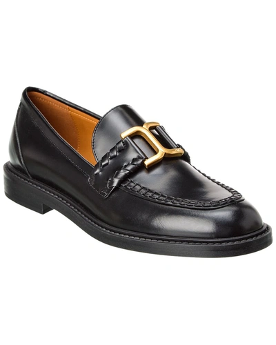 Chloé Marcie Leather Loafer In Black