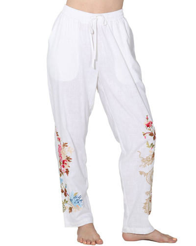 Paparazzi Linen-blend Pant In White