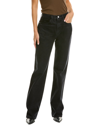 Frame Le Mini Mid-rise Bootcut Jeans In Black