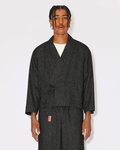 Kenzo Kimono Jacket Anthracite Mens